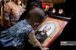 وداع با پیکر شهید مدافع حرم عین‌الله مصطفایی