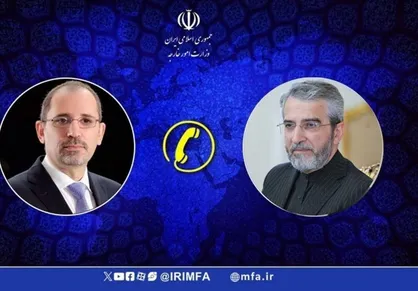 گفت&zwnj;وگوی تلفنی باقری با وزیر امور خارجه اردن
