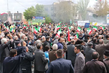 برگزاری باشکوه&zwnj;ترین راهپیمایی روز قدس در اردبیل+ فیلم