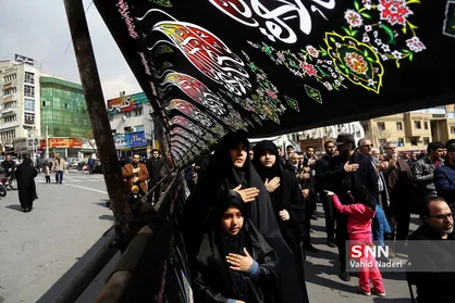 تجمع عزاداران شهادت حضرت زهرا سلام الله علیها در میدان شهید طهرانی مقدم