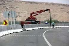 آغاز نصب حفاظ بتنی در جاده همدان–سنندج با اعتبار ۴۵ میلیارد ریال