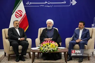 نشست خبری رئیس جمهور در مشهد 