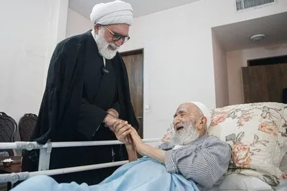 عیادت آیت الله مروی از حجت&zwnj;الاسلام راشد یزدی