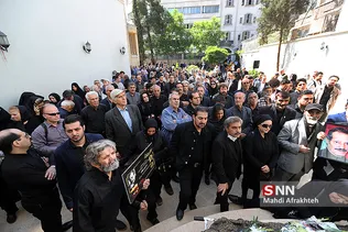 مراسم تشییع مرحوم حسین شهاب
