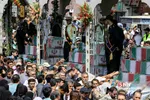 مراسم تشییع پیکر مطهر ۱۵۰ شهید دفاع مقدس در تهران