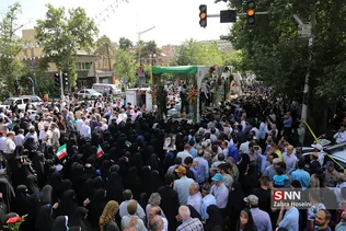 مراسم تشییع پیکر مطهر ۱۵۰ شهید دفاع مقدس در تهران