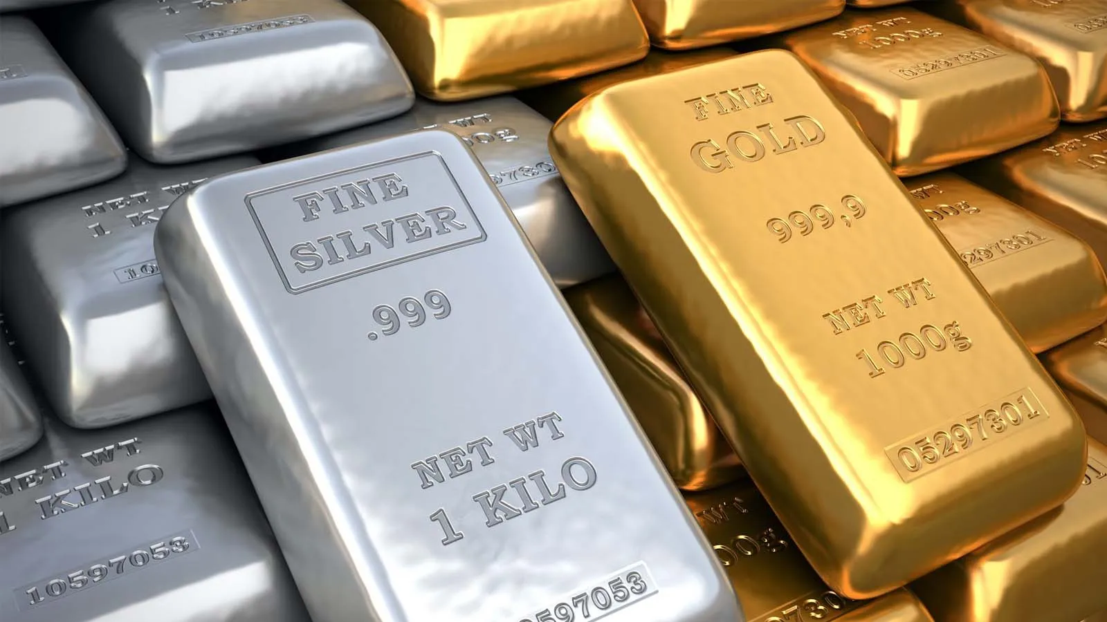 افزایش قیمت طلا و نقره جهانی