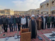 نماز باران در آستان حضرت عبدالعظیم حسنی (ع) اقامه شد