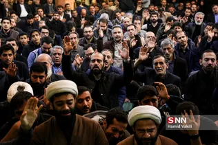 مراسم تشییع پیکر جهادگر دانشجو امیرمحمد اژدری در جماران