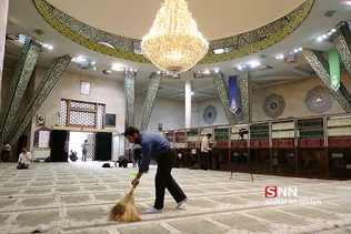 آیین غبار روبی مسجد دانشگاه تهران