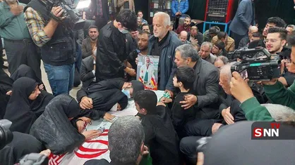 مراسم وداع با پیکر شهید علی حیدری در معراج شهدا برگزار شد