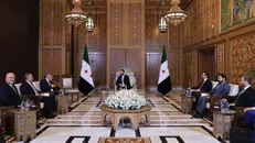 دیدار فیدان با جولانی در دمشق