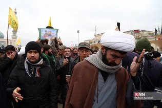 تشییع پیکر شهید مدافع حرم در قم 