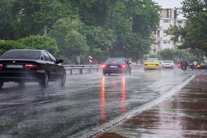 بارش باران در محور&zwnj;های ۴ استان کشور