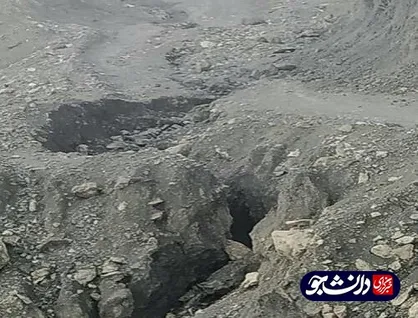 یکی از جاده&zwnj;های روستای فراهک در جریان سیلاب هرمزگان از بین رفته است / مسئولان رسیدگی کنند