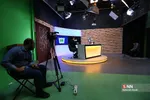 حضور مهدی چمران در خبرگزاری