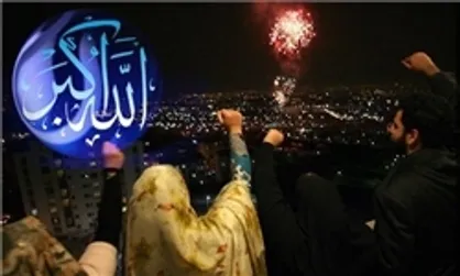 فریاد الله&zwnj;اکبر در پشت&zwnj;بام منازل سراسر کشور طنین&zwnj;انداز شد