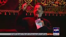 روضه خوانی حاج محمود کریمی در مجلس عزای اباعبدالله الحسین (ع) با حضور رییس جمهور