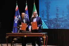 قرارداد طرح فشارافزایی میدان مشترک پارس جنوبی با حضور رئیس‌جمهوری امضا شد