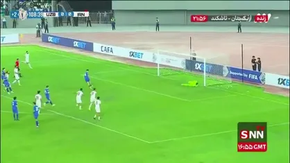 بازیکن ازبکستان پنالتی را به آسمان زد