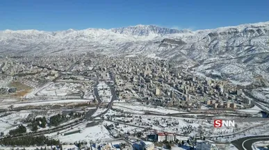 دامن دنا سفید پوش شد / تصاویر هوایی از برف یاسوج