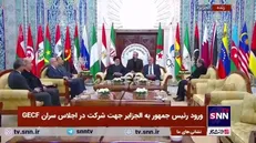 گفتگوی رئیسی با نذیر العرباوی، نخست وزیر الجزایر در بدو ورود به این کشور