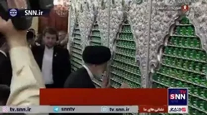زیارت حرم حضرت رقیه (س) توسط رئیس جمهور