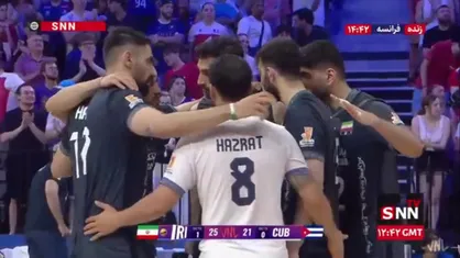 لیگ ملت&zwnj;های والیبال؛ پایان ست دوم/ بلندقامتان در آستانه پیروزی برابر کوبا /ایران ۲-۰ کوبا / ایران ۲۵ | ۲۵ کوبا ۲۲ | ۲۱
