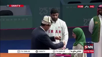 مدال برنز بر گردن قاسمپور