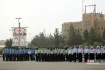 وداع با شهید مصطفی نامور در صبحگاه مشترک نیروهای مسلح قم

