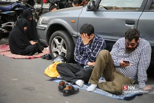 مراسم دعای عرفه در خیابان سعدی