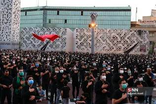خیمه سوزان عصر عاشورا در میدان امام حسین