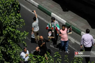 مراسم تشییع پیکر مطهر ۱۵۰ شهید دفاع مقدس در تهران
