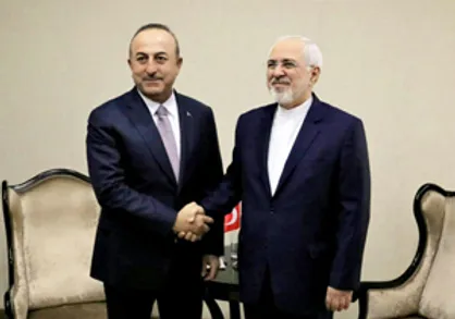 ظریف با وزیر خارجه ترکیه دیدار کرد
