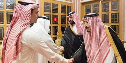 دیدار شاه سعودی با برخی اعضای خانواده &laquo;خاشقچی&raquo;
