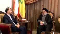 دیدار امیر عبداللهیان با دبیر کل حزب الله لبنان