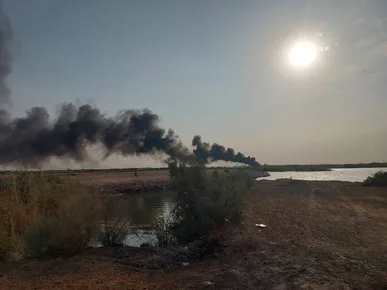 مهار آتش‌سوزی در اهواز
