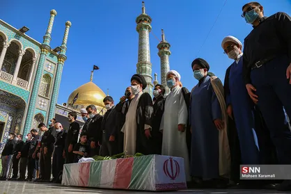 تشییع شهید روحانی مدافع حرم محمدمهدی مالامیری در قم