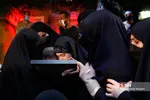 وداع با پیکر شهید مدافع حرم عین‌الله مصطفایی