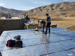 ایزوگام منزل مستمندی در روستای هفت چشمه