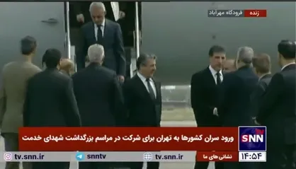 رئیس اقلیم کردستان عراق وارد تهران شد