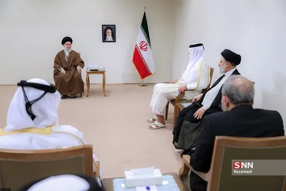 دیدار امیر قطر با مقام معظم رهبری