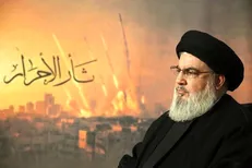 انتشار تصاویر جهادی شهید سید حسن نصرالله برای نخستین بار + فیلم