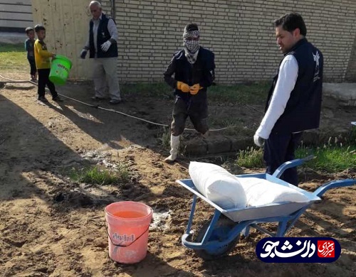فعالیت جهادگران دانشگاه آزاد خوزستان در مناطق سیل زده