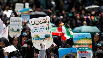 آغاز راهپیمایی روز قدس در ۱۰۰ نقطه استان مرکزی+ فیلم