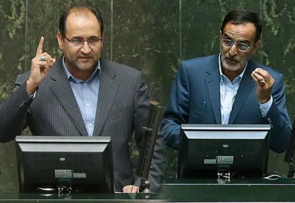 درگیری لفظی کریمی قدوسی با جلیل رحیمی در مجلس شورای اسلامی