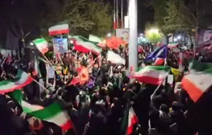 شعار مرگ بر آمریکا و مرگ بر اسرائیل در موج بیست&zwnj;ودوم اجتماع پرشور مردم کاشمر