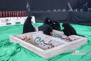 تشییع شهدای گمنام در محله حکیمیه تهران