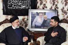دیدار رئیسی با خانواده سردار شهید سید رضی موسوی + عکس