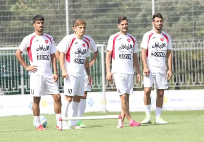 تمرین نوبت صبح پرسپولیس با دوغایب برگزار شد